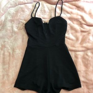 Deep v-cut romper